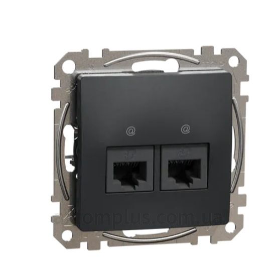 Зображення Schneider Electric з серії Sedna Design SDD114452 чорного кольору