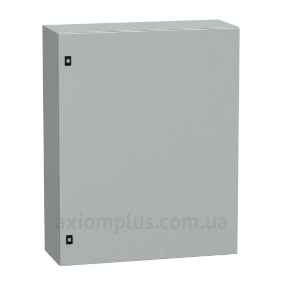 Фото серый монтажный шкаф Schneider Electric Spacial CRN NSYCRN108300P габариты 1000х800х300мм
