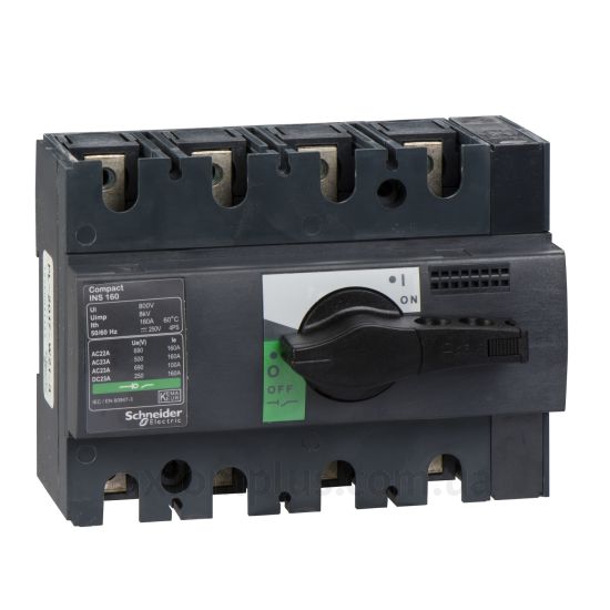 Корпусний рубильник 4P вимикач навантаження 0-1 на 160А Schneider Electric 28913