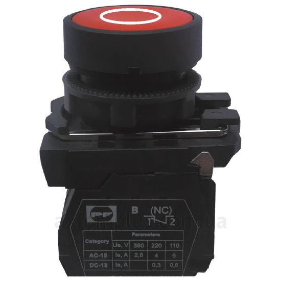 Кнопка Промфактор (FP5-AA4322) червоного кольору