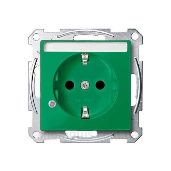 Изображение Schneider Electric из серии Merten System M MTN2303-0304 зеленого цвета