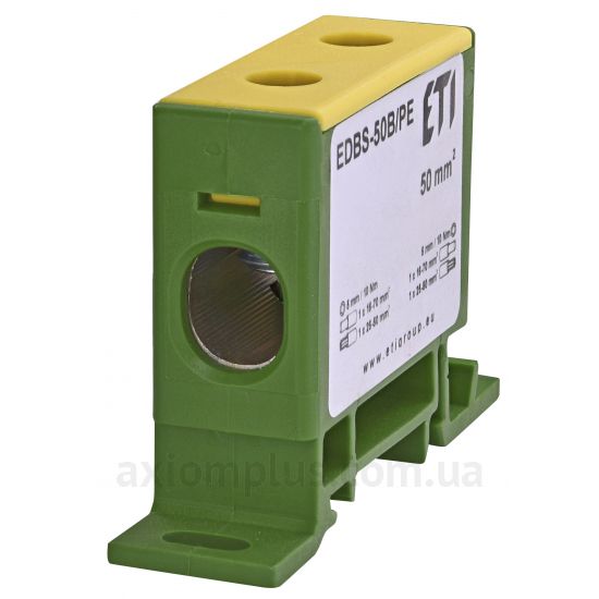 EDBS-50B/PE ETI желто-зеленого цвета (на 2 контакта) (S <sub>кабеля</sub> до 70мм&sup2;) , I<sub>n</sub>=150А