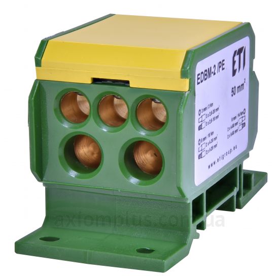 EDBM-2/PE ETI желто-зеленого цвета (на 7 контактов) (S <sub>провода</sub> до 70мм&sup2;) , I<sub>n</sub>=192А