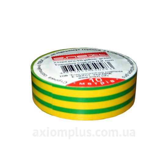 Изолента желто-зеленого цвета E.Next e.tape.stand.10.yellow-green (s022007)
