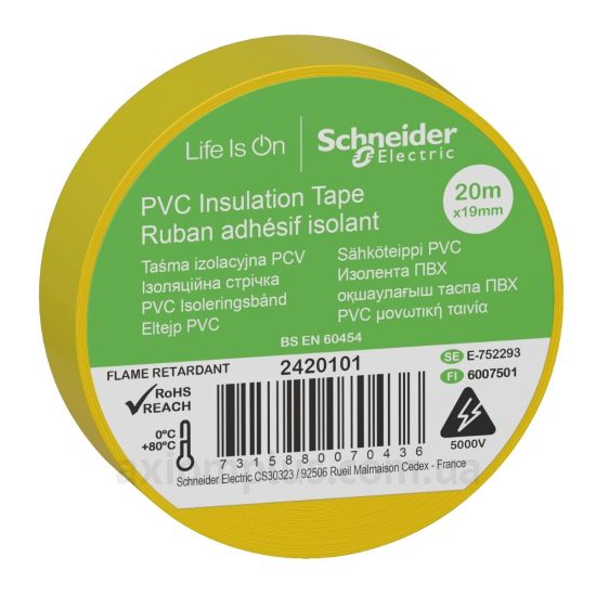 Изолента желтого цвета Schneider Electric (2420101)