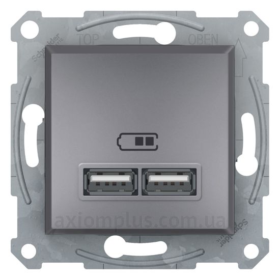 Зображення Schneider Electric з серії Asfora EPH2700262 стального кольору
