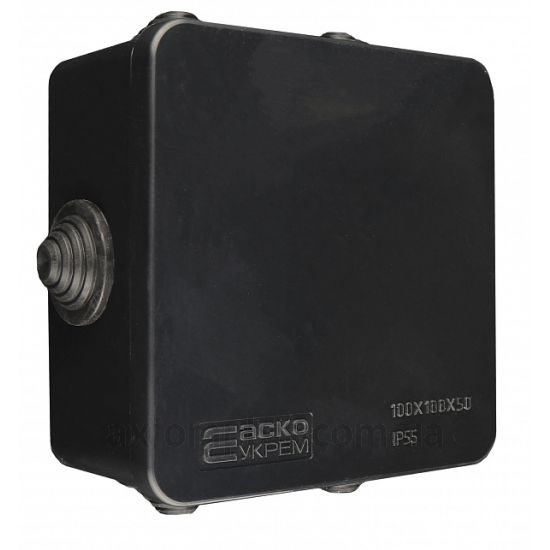 Фото Аско-Укрем UAtmo Jet Black A0150170033 100мм×100мм глибина 50мм (IP55)