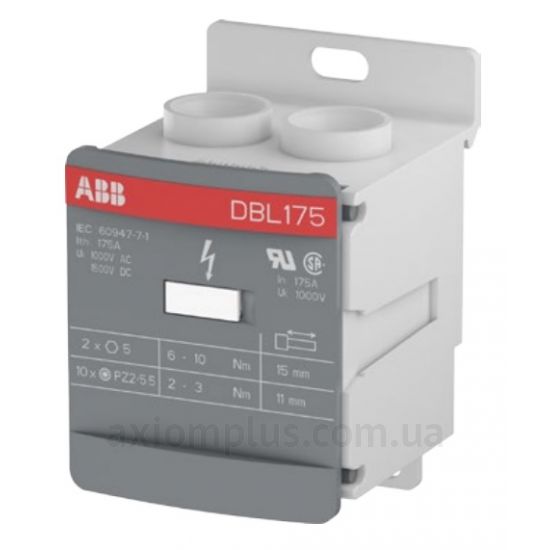 DBL175 ABB белого цвета (на 12 контактов) (S <sub>провода</sub> до 70мм&sup2;) , I<sub>n</sub>=170А
