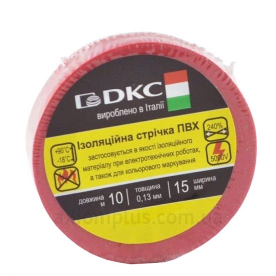 Изолента красного цвета DKC 0,13x15мм (2NI20R)