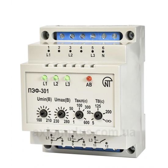 Автоматический переключатель фаз Новатек-Электро ПЭФ-301 16А в интернет .