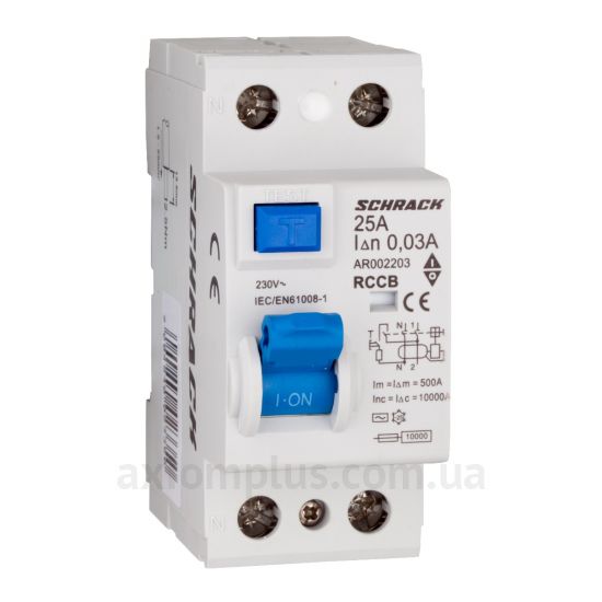 Schrack Technik 10кА/30мА 2P 25А (тип AC) фото