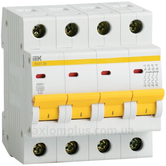 Фото IEK ВА47-29 4P C 40A (MVA20-4-040-C)