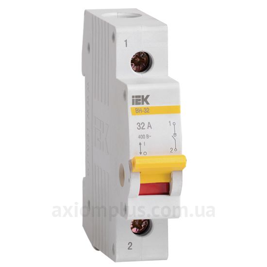 Модульный разрывной 1P выключатель нагрузки 0-1 на 32А IEK MNV10-1-032
