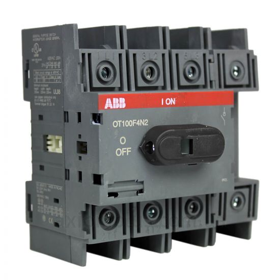 Модульный разрывной 4P выключатель нагрузки 0-1 на 100А ABB 1SCA105018R1001