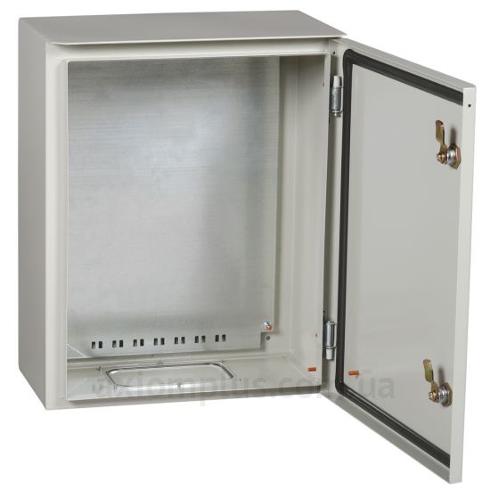 Фото сірий монтажний шкаф IEK ЩМП PRO 2-2-74 розмір 500х400х220мм