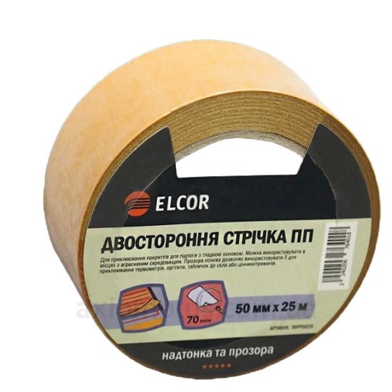 Изолента прозрачного цвета Elcor (40206764)