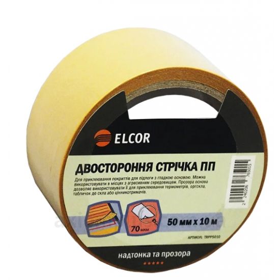 Изолента прозрачного цвета Elcor (40206765)