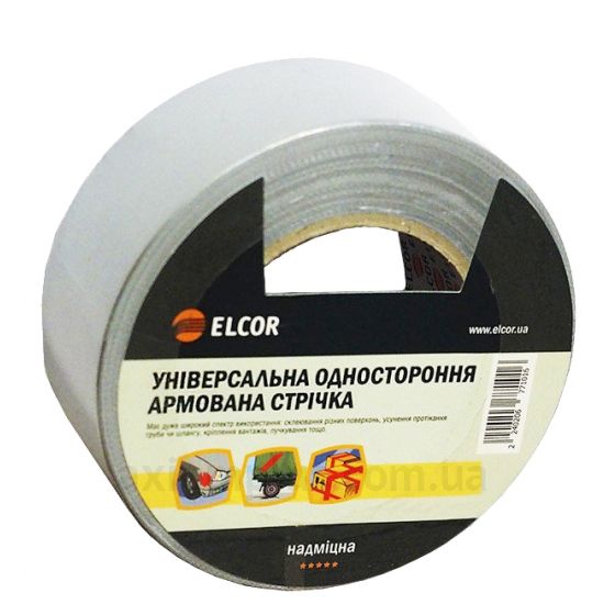 Изолента серого цвета Elcor UNTPL5010 (40206769)