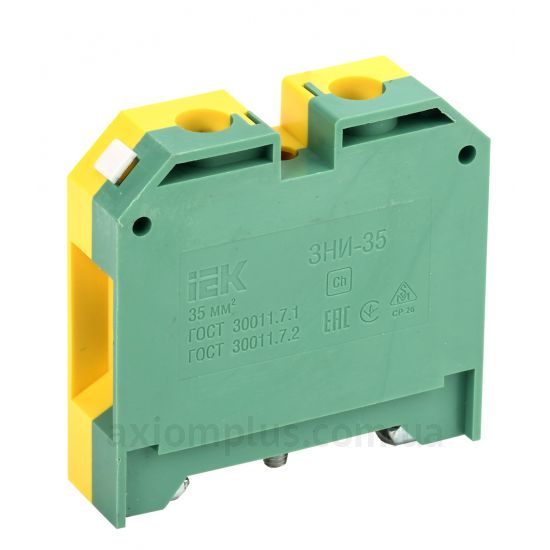 ЗНИ-35 PEN IEK желто-зеленого цвета (на 2 контакта) (S <sub>кабеля</sub> до 35мм&sup2;) , I<sub>n</sub>=125А