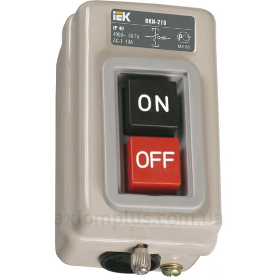 Кнопка IEK ВКИ-211 (KVK10-06-3) красного цвета