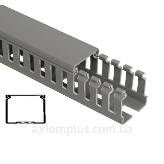 Перфорированный кабель канал 80ммх60мм серого цвета от производителя IEK (CKM50-080-060-1-K03) фото