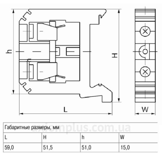 IEK ЗНИ-35мм2 (JXB125А) (125А) 6мм² - 35мм² - наборной зажим серого ...