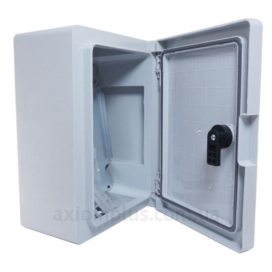 Фото сірий монтажний бокс E.Next e.plbox e.plbox.300.400.165.blank розмір 400х300х165мм