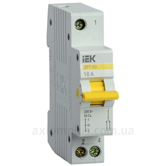 Модульный разрывной 1P переключатель нагрузки 1-0-2 на 16А IEK MPR10-1-016