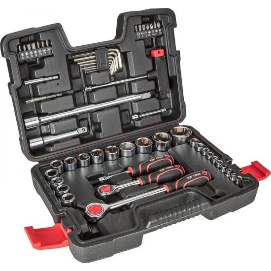 Изображение набора инструментов Top Tools 38D530в пластиковом кейсе черного цвета
