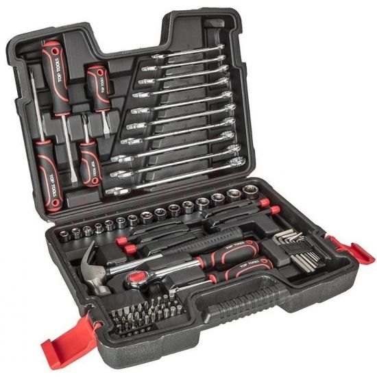Зображення набору інструментів Top Tools 38D500в пластиковому кейсі чорного кольору