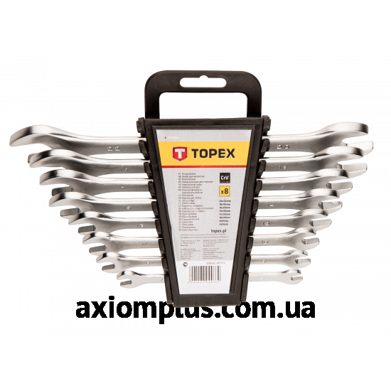 Фото набора рожковых ключей Topex 35D656в пластиковом кейсе