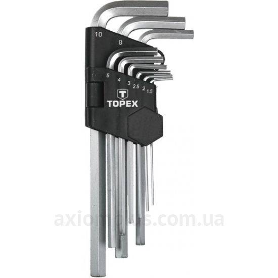 Фото набора шестигранных ключей Topex 35D956в пластиковом кейсе