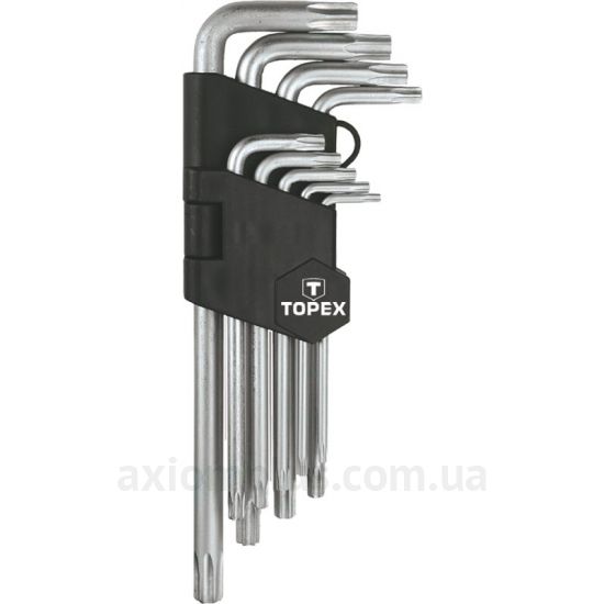 Изображение набора шестигранных ключей Topex 35D961в пластиковом кейсе