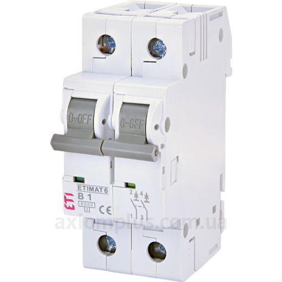 Изображение ETI ETIMAT 6 2p В 16А (6 kA) (2113516)