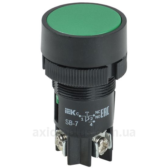 Кнопка IEK SВ-7 (BBT40-SB7-K06) зеленого цвета
