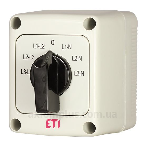 Корпусный кулачковый переключатель нагрузки вольтметра на 16А ETI 4773201