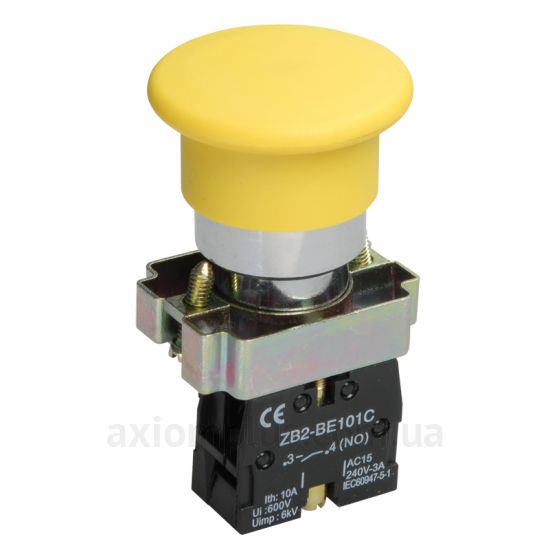 Кнопка IEK LAY5-BC51 (BBG70-BC-K05) жовтого кольору