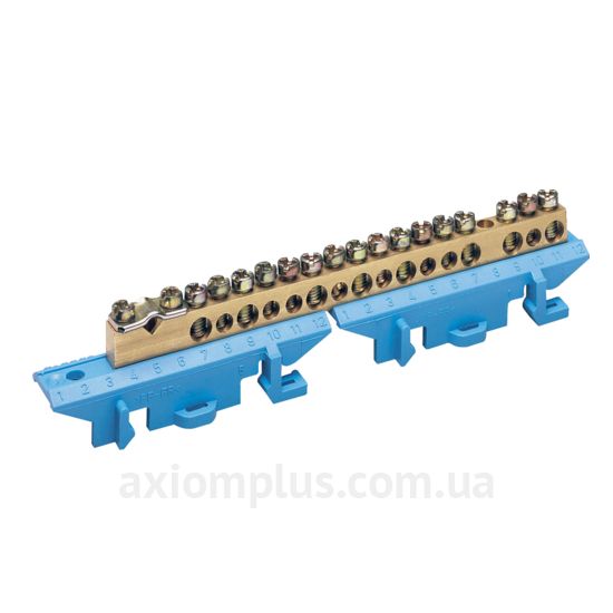 Шина (N) Hager KM17N 60А (17 контактов) (синий цвет) фото