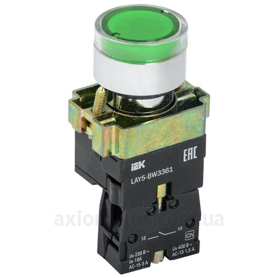 Кнопка IEK LAY5-BW3361 (BBT50-BW-K06) зеленого цвета