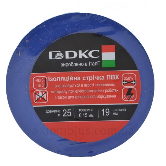 Изолента синего цвета DKC 0,15x19мм (2NI16BL)