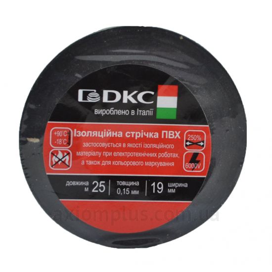 Изолента черного цвета DKC 0,15x19мм (2NI16N)