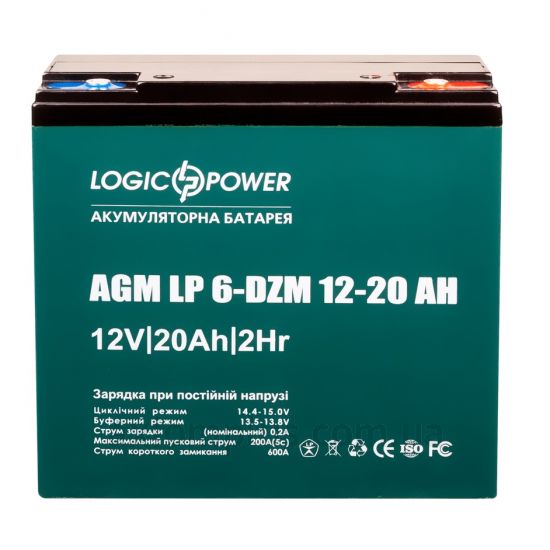 LogicPower LP6-DZM-20 (20А/ч) фото