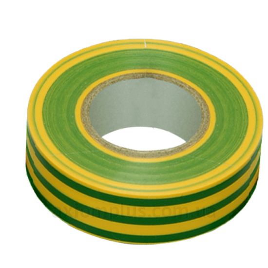 Изолента желто-зеленого цвета IEK 0,13х15мм (UIZ-13-10-10M-K52)