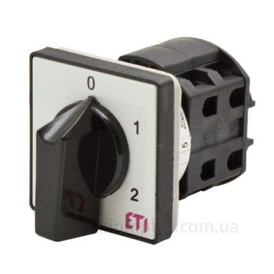 Кулачковый 3P поворотный переключатель 1-0-2 на 25А ETI 4773050