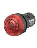 Зуммер свето-звуковой New Elfin SAL22 220В AC красный