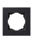 Одноместная рамка Gunsan 1403400000140 Eqona (черная)