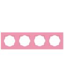 Четырехместная рамка Gunsan 1405200000143 Eqona (розовая)