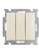 Трикнопковий вимикач ABB Basic 55 2CKA001012A2183 106/3/1 UC-96-507 (білий шале)