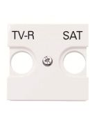 Центральная плата TV-R SAT розетки ABB Zenit 2CLA225010N1101 N2250.1 BL (белый)
