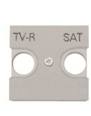 Центральна плата TV-R SAT розетки ABB Zenit 2CLA225010N1301 N2250.1 PL (срібло)